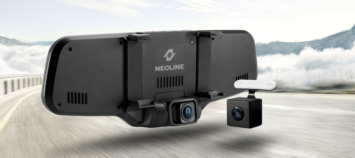 Neoline GTech X27 wideorejestrator samochodowy, lusterko, GPS